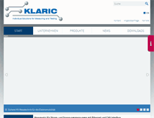 Tablet Screenshot of klaric.de